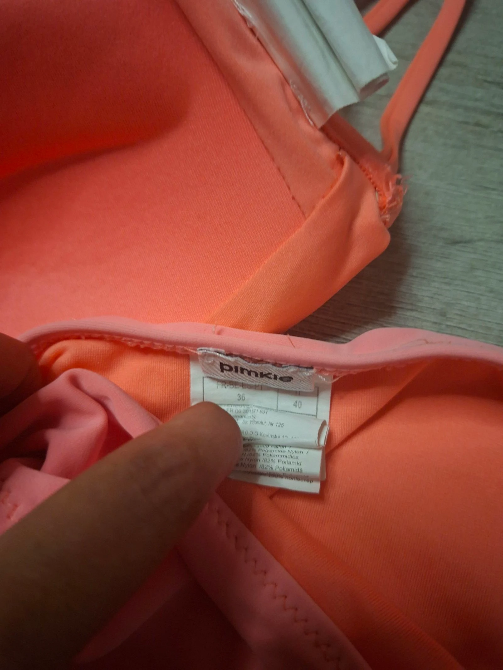 🌷F2-04🌷Maillot de bain 2 pièces Pimkie – Corail & Rose – Taille 36 S – Esprit estival et féminin🌷 – photo 4